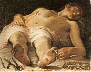 Annibale Carracci The Dead Christ oil